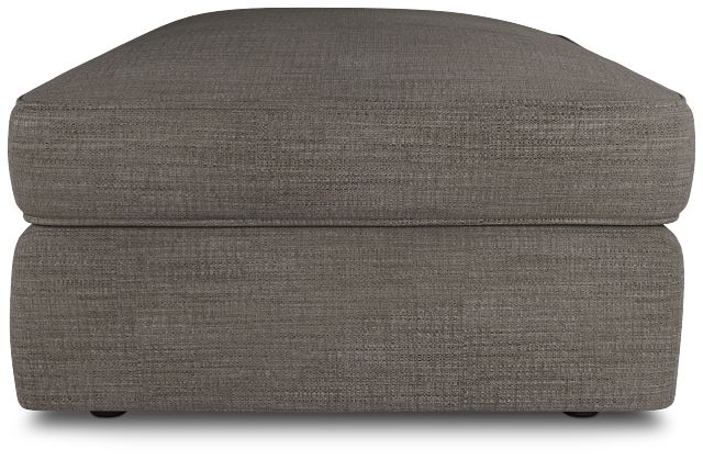 Siesta Victory Gray Fabric Ottoman