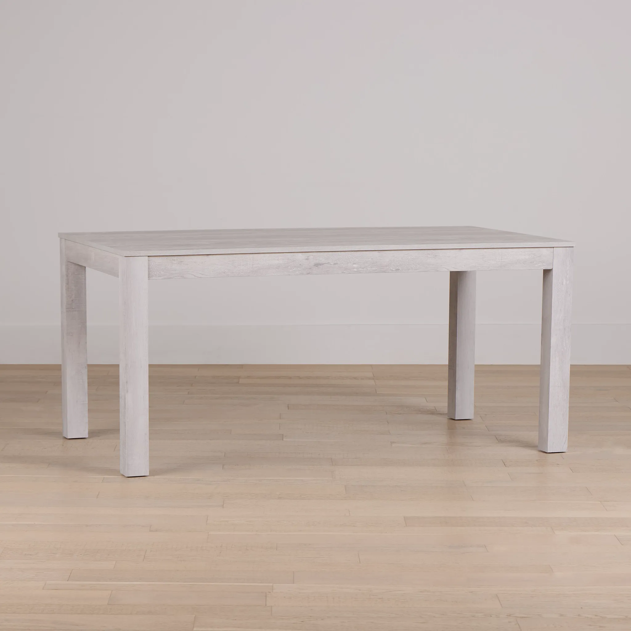 Delray White Rectangular Table