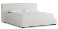 Grayton Natural Beauty Beige 44" Upholstered Platform Bed