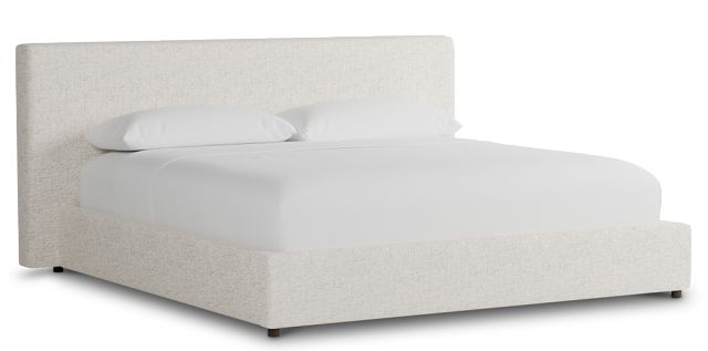 Grayton Natural Beauty Beige 44" Upholstered Platform Bed
