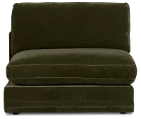 Jules Green Velvet Armless Chair
