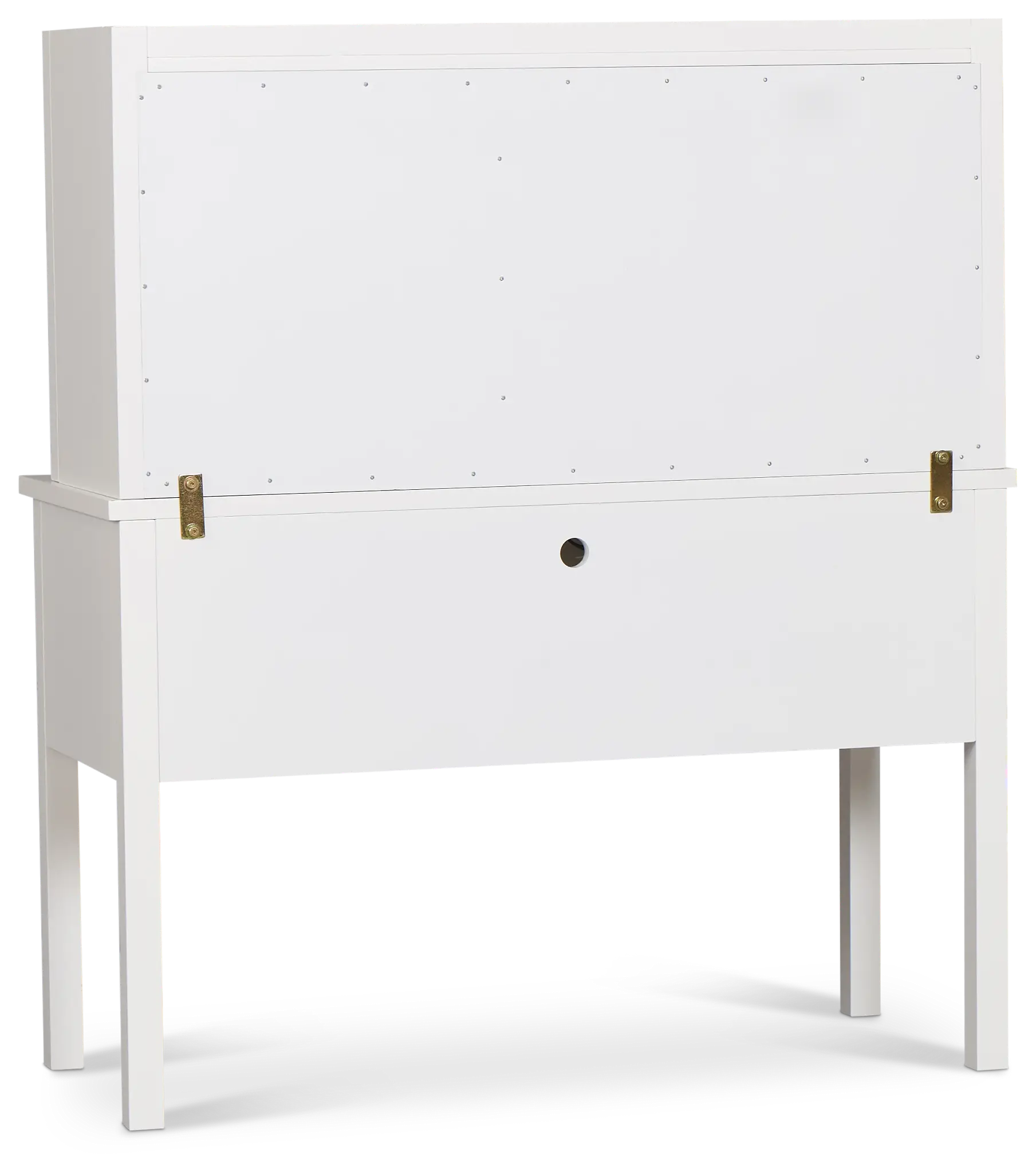 Charleston White 3-drawer Desk & Hutch Charleston White 3-drawer Desk & Hutch