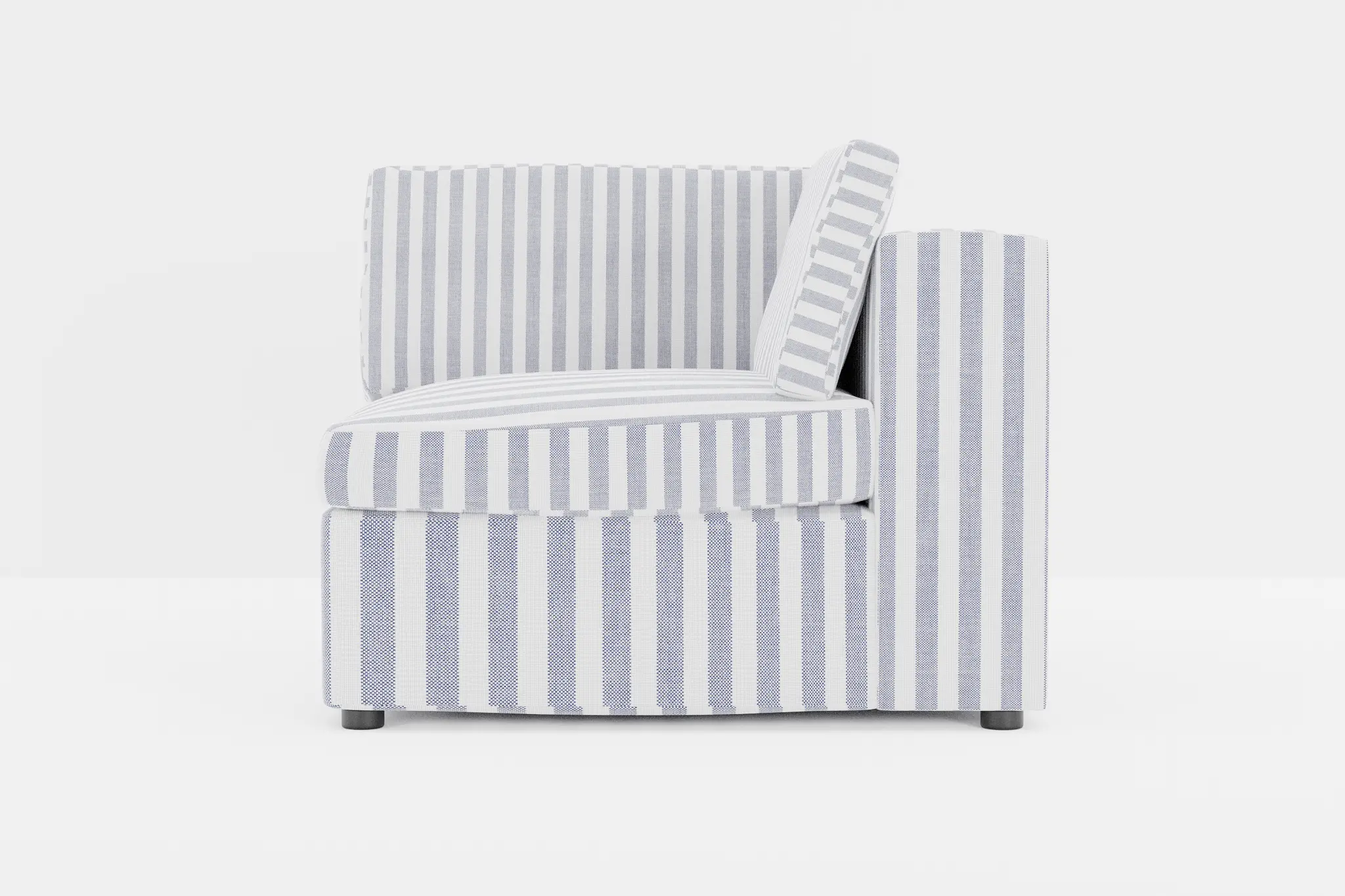 Destin Sea Lane Dark Blue Fabric Corner Chair Destin Sea Lane Dark Blue Fabric Corner Chair