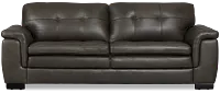 Braden Dark Gray Leather Sofa