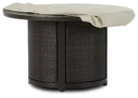 Khaki Round Fire Pit Outdoor Cover