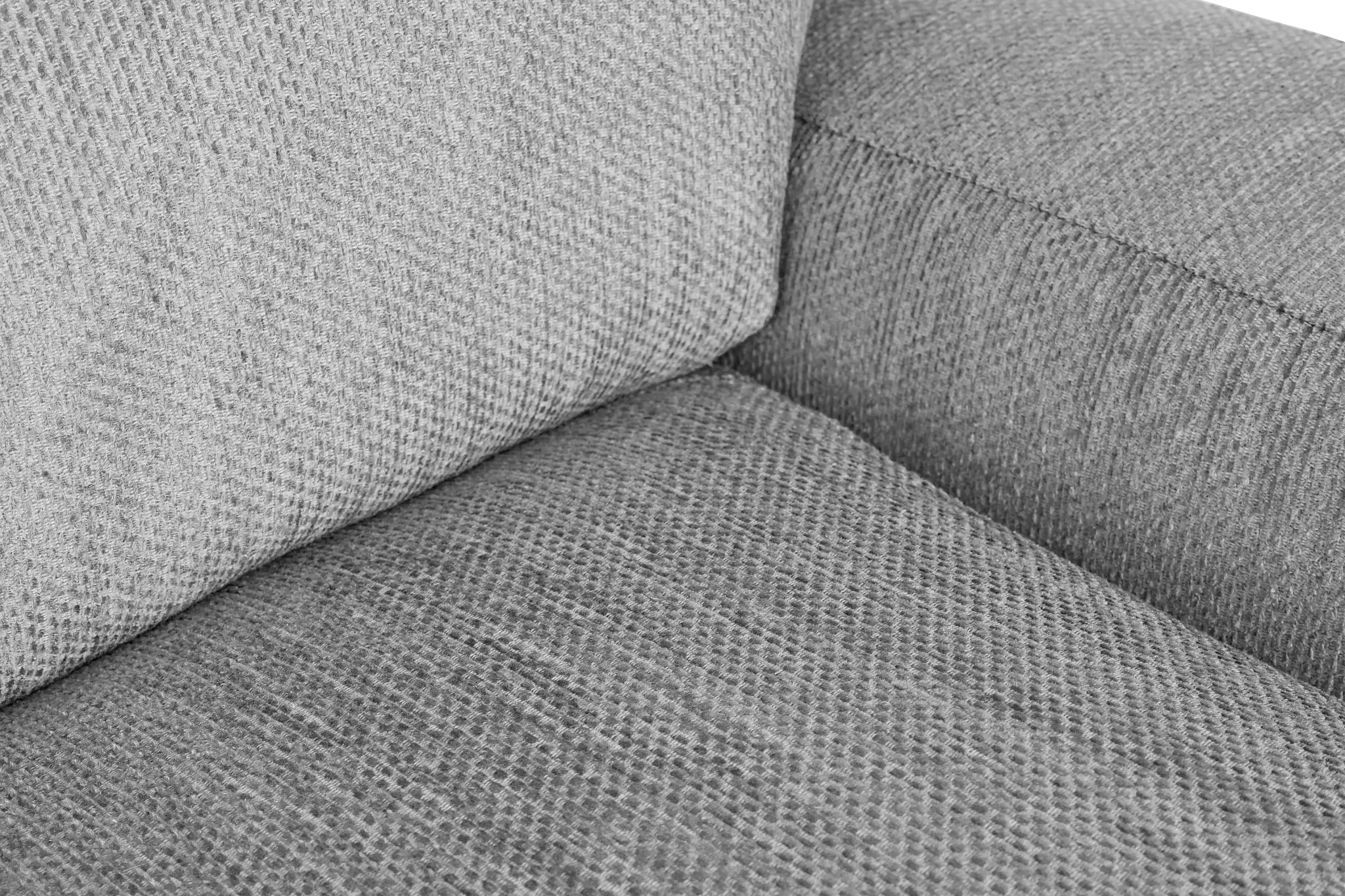 Alpha Light Gray Fabric Right Chaise Sectional