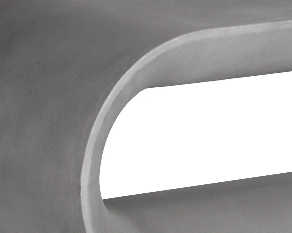 Pierce Gray Oval Bench