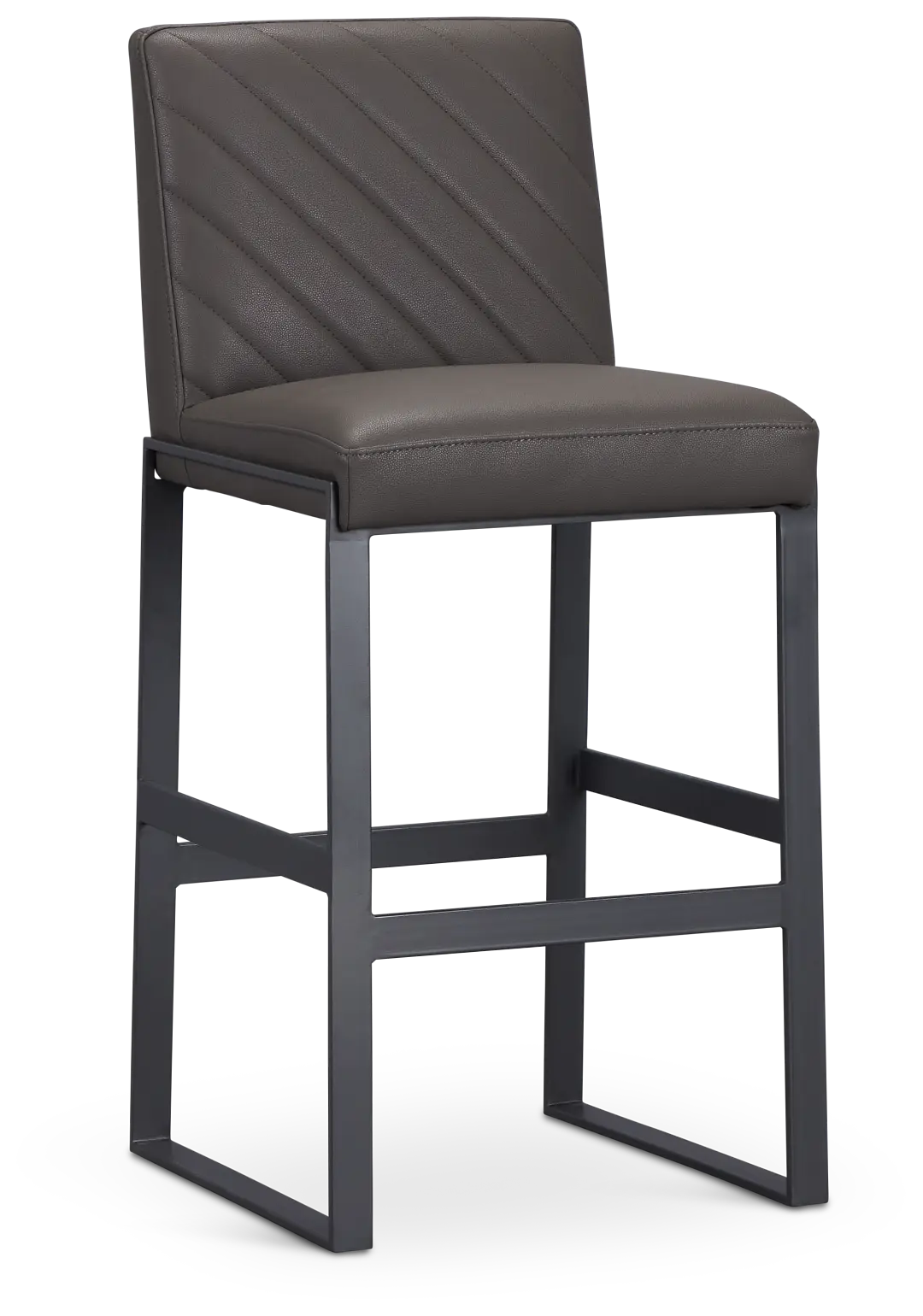 Harlem Dark Gray 30" Upholstered Barstool Harlem Dark Gray 30" Upholstered Barstool