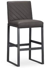 Harlem Dark Gray 30" Upholstered Barstool