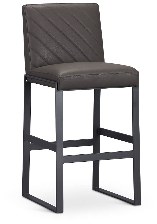 Harlem Dark Gray 30" Upholstered Barstool