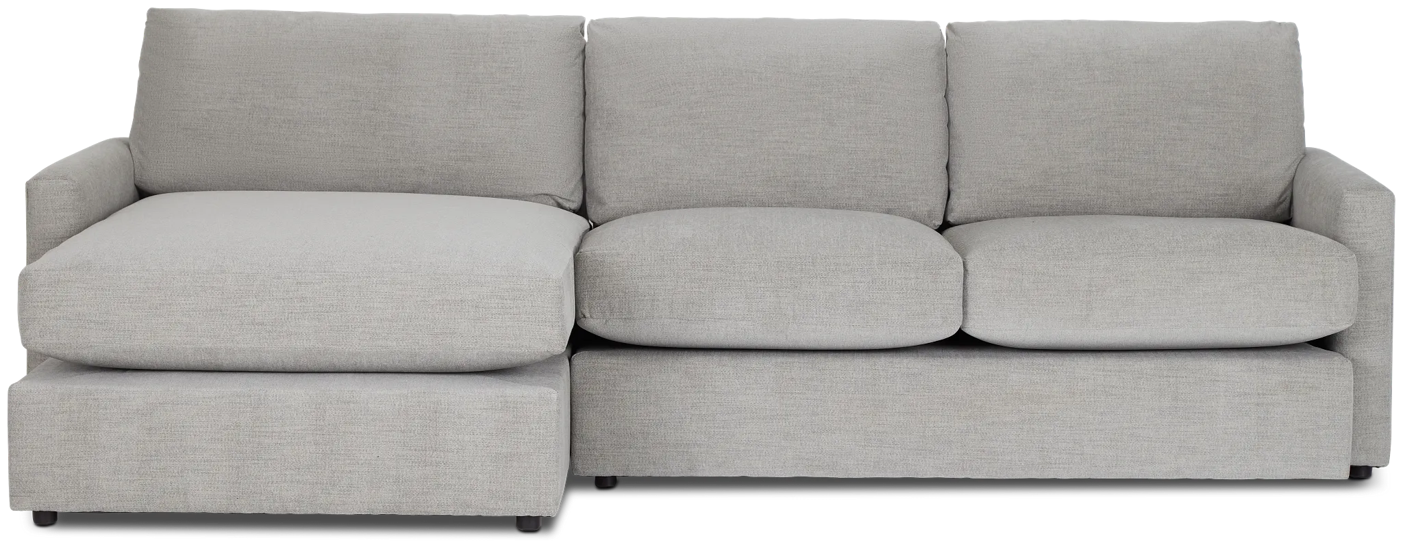 Noah Gray Fabric Left Chaise Sectional