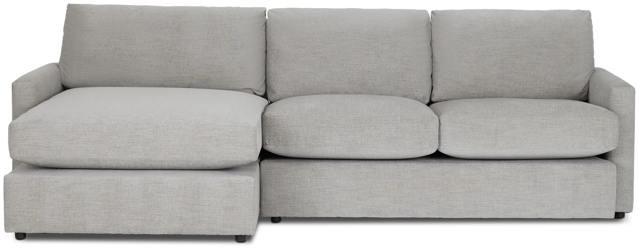 Noah Gray Fabric Left Chaise Sectional Noah Gray Fabric Left Chaise Sectional