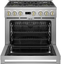 Monogram 366 Series Stainless Steel 36" Dual Fuel Range