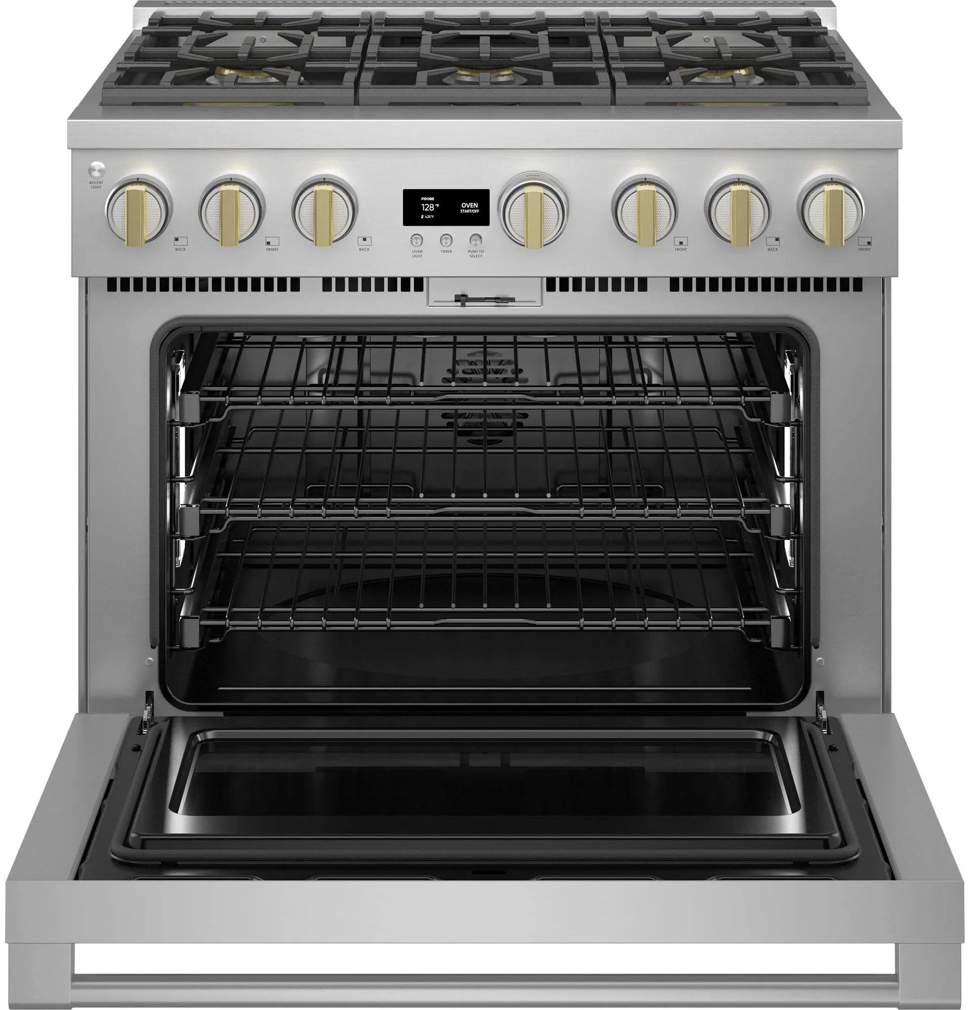 Monogram 366 Series Stainless Steel 36" Dual Fuel Range