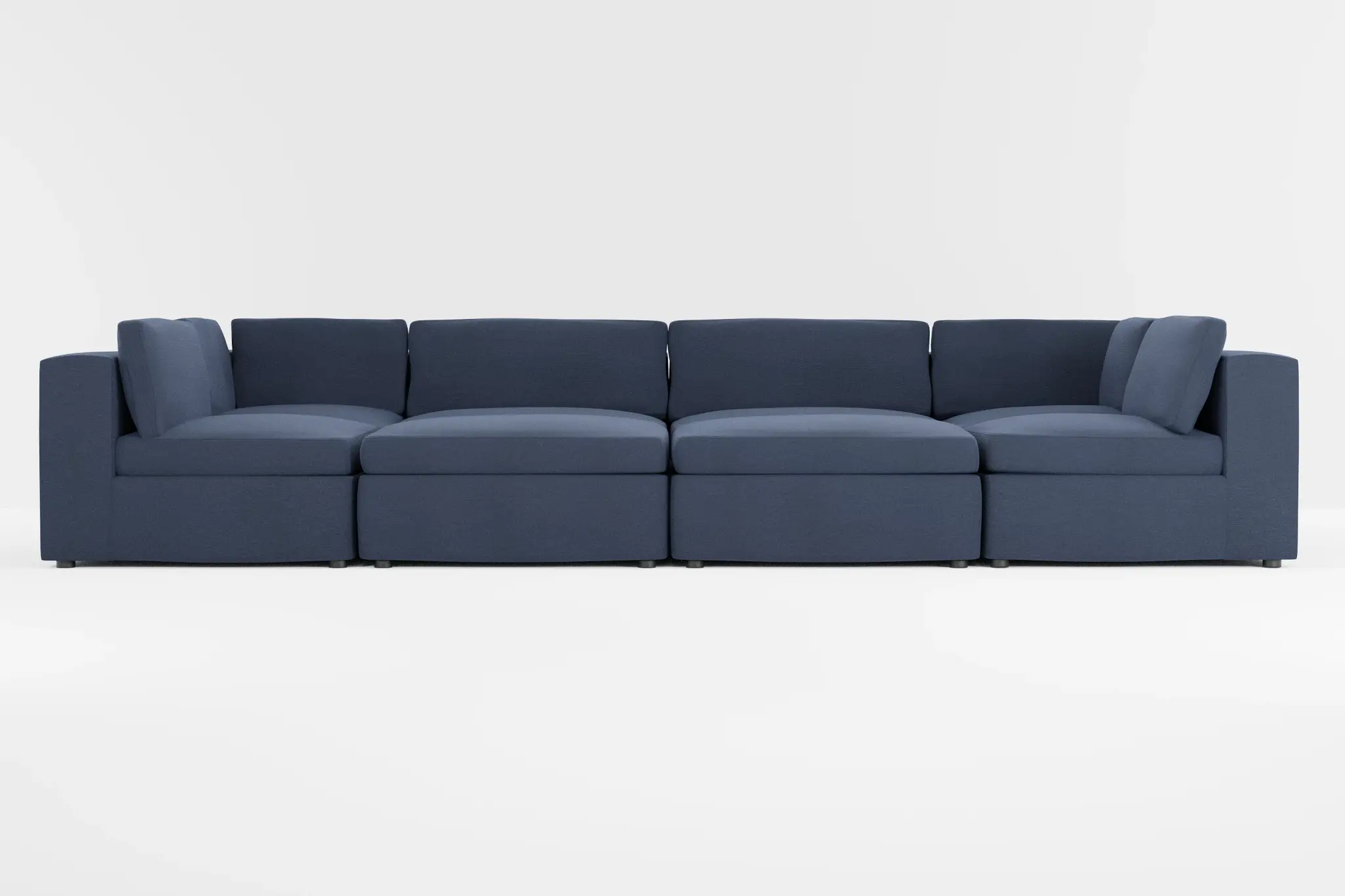 Destin Peyton Dark Blue Fabric 8-piece Pit Sectional Destin Peyton Dark Blue Fabric 8-piece Pit Sectional