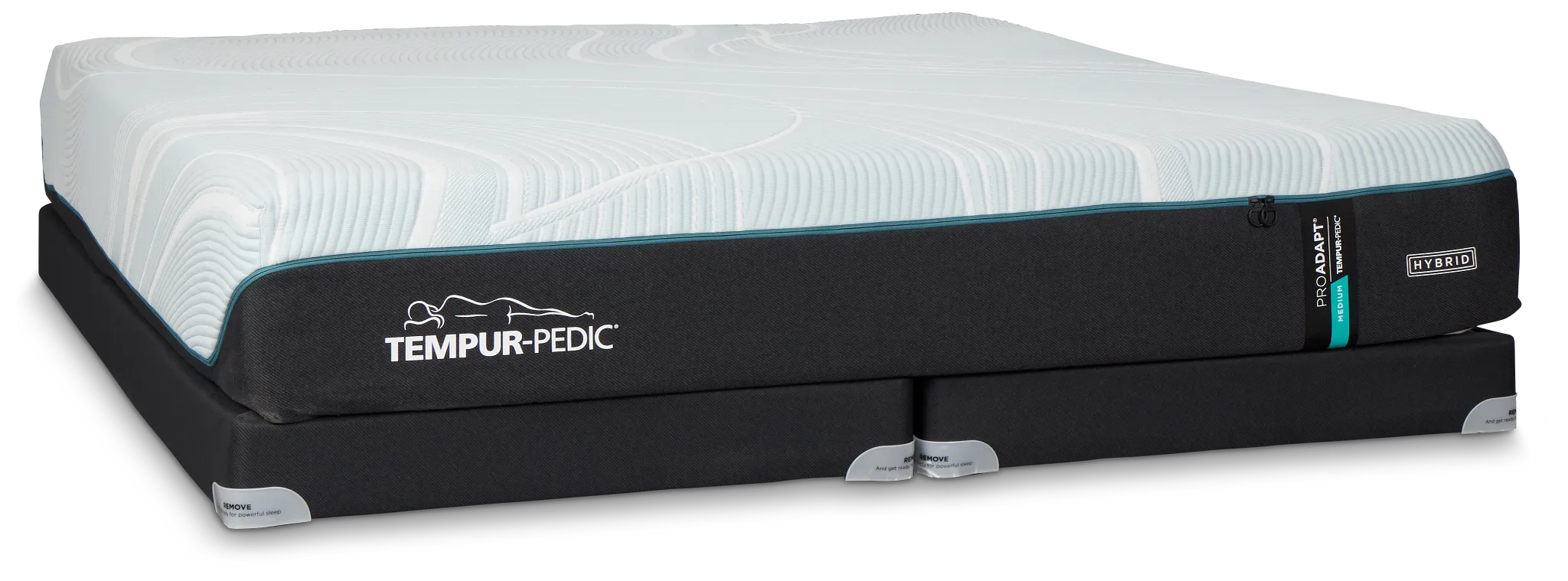 Tempur-pedic Tempur-proadapt Medium Hybrid Low-profile Mattress Set