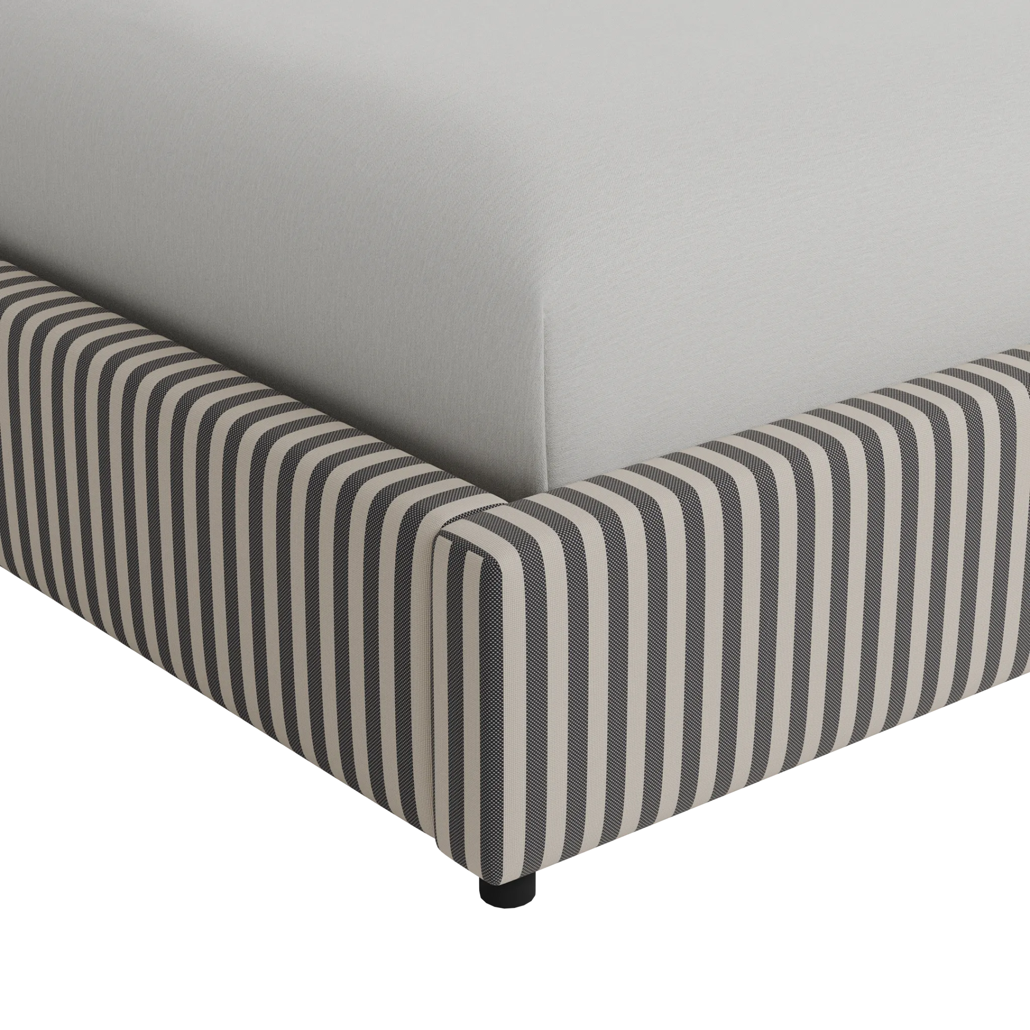 Grayton Sea Lane Dark Blue 54" Upholstered Platform Bed
