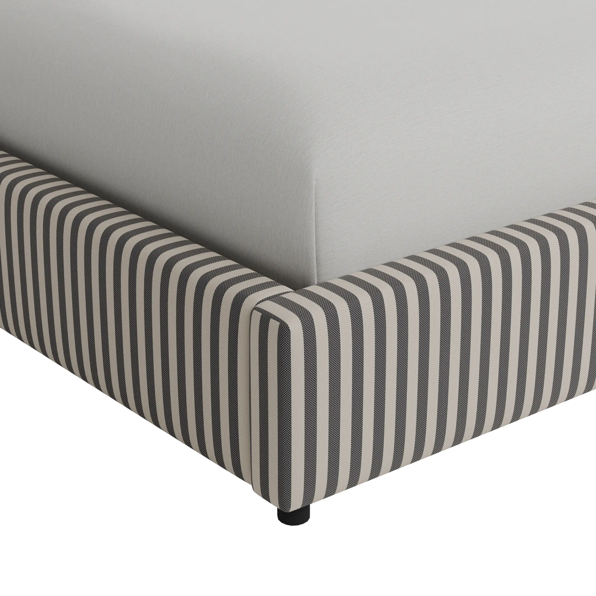 Grayton Sea Lane Dark Blue 54" Upholstered Platform Bed Grayton Sea Lane Dark Blue 54" Upholstered Platform Bed