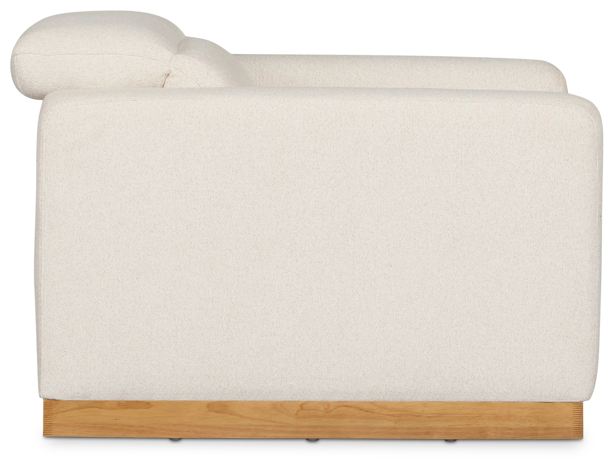 Leona Light Beige Fabric Power Recliner With Power Headrest