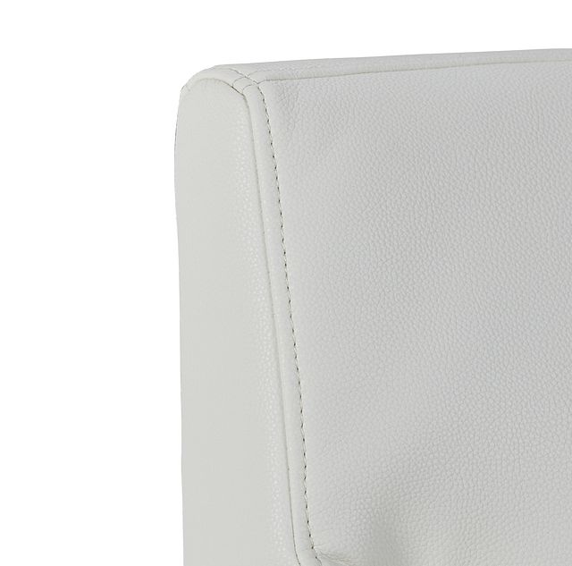 Miami White Micro Upholstered Arm Chair