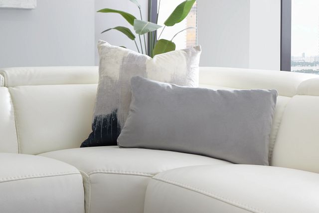 Reign Gray Lumbar Accent Pillow