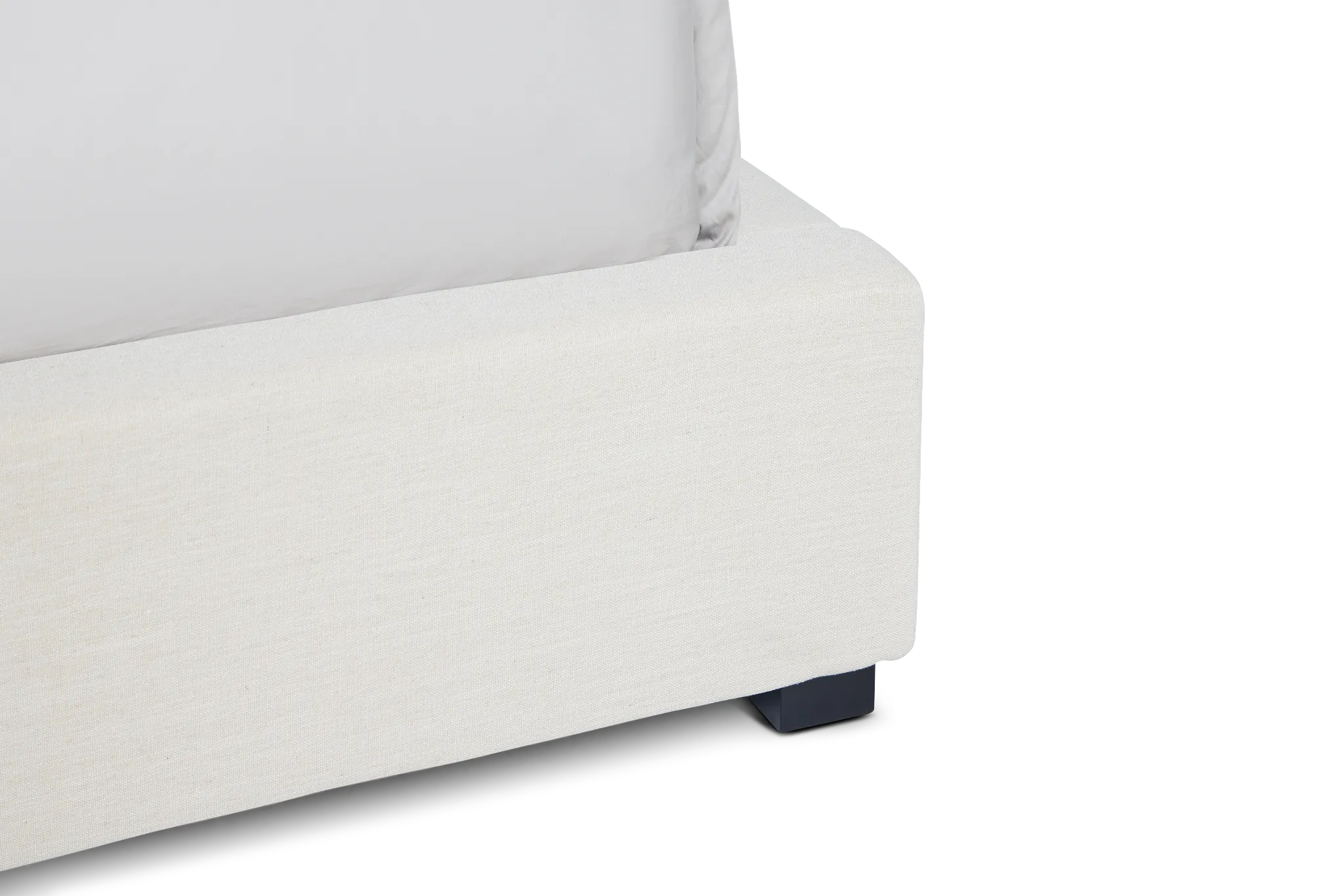 Lacey Beige Uph Platform Bed