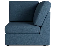 Citymod Blue Fabric Wedge