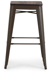 Beck Dark Tone Square 30" Barstool