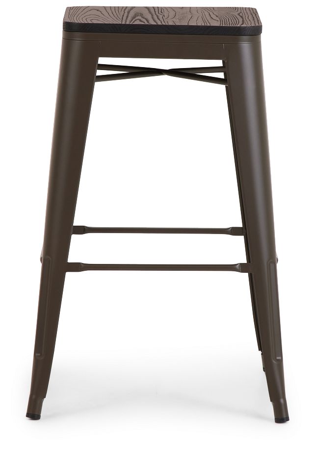 Beck Dark Tone Square 30" Barstool