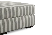 Edgewater Sea Lane Dark Gray Ottoman