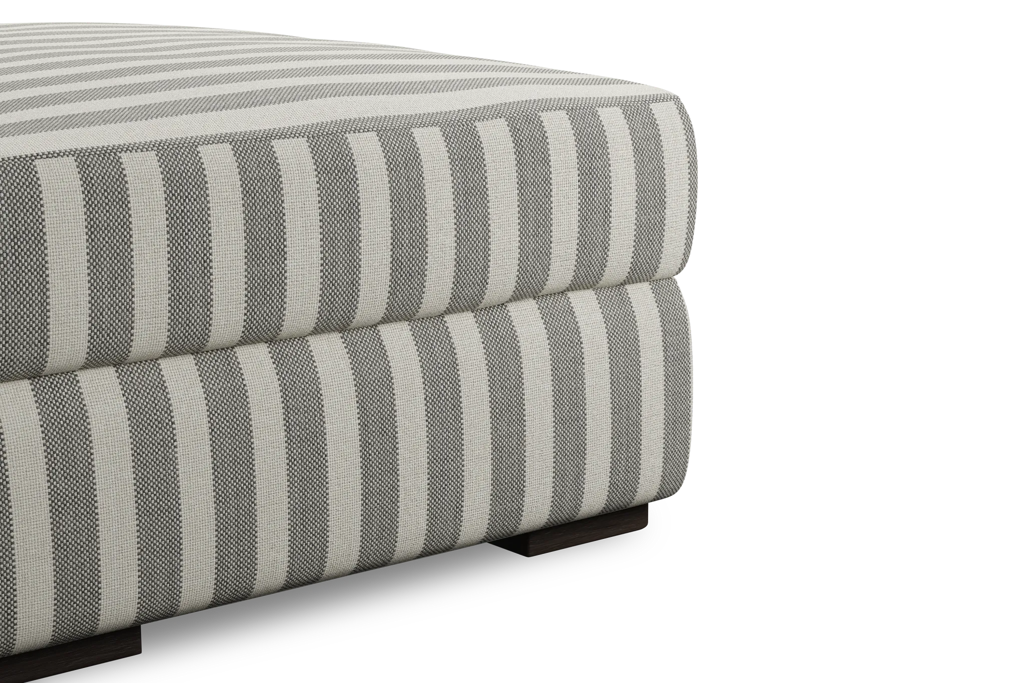 Edgewater Sea Lane Dark Gray Ottoman