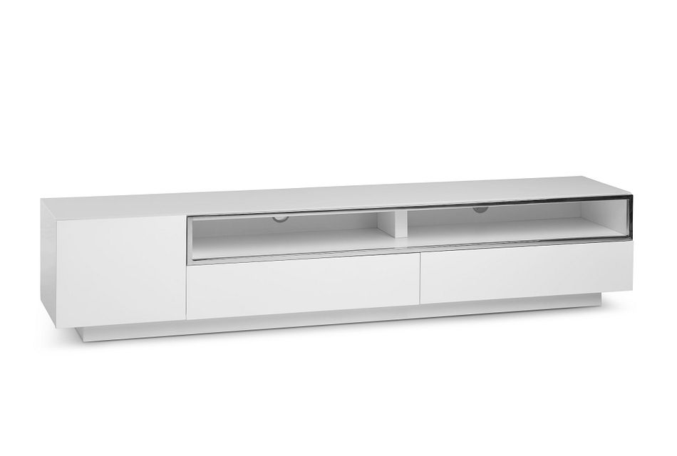 Vancouver WHITE 86" TV Stand, (1)