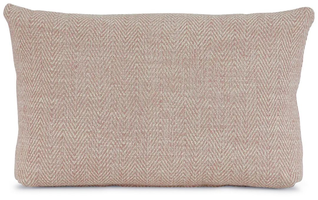 Quartz Pink Fabric Lumbar Accent Pillow Quartz Pink Fabric Lumbar Accent Pillow