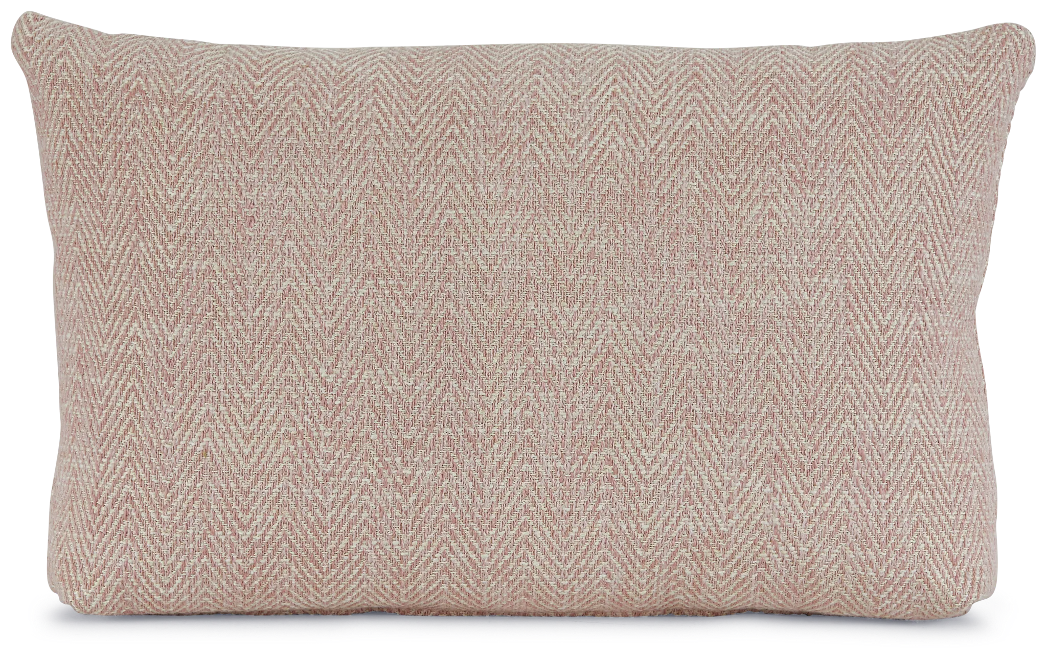 Quartz Pink Fabric Lumbar Accent Pillow