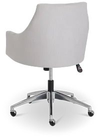 Newport Gray Metal Upholstered Desk Chair