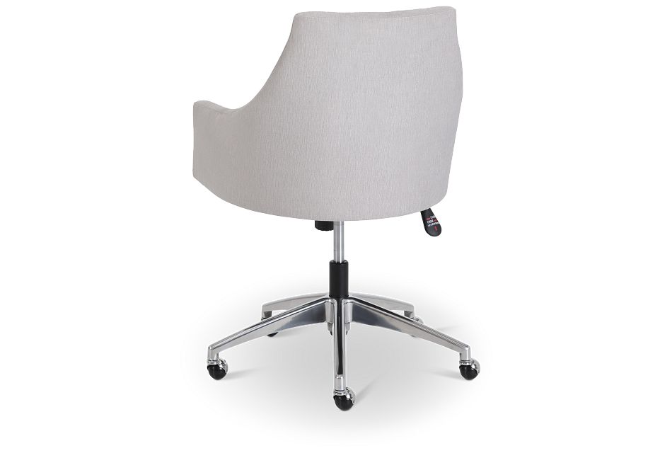 Newport Gray Metal Upholstered Desk Chair