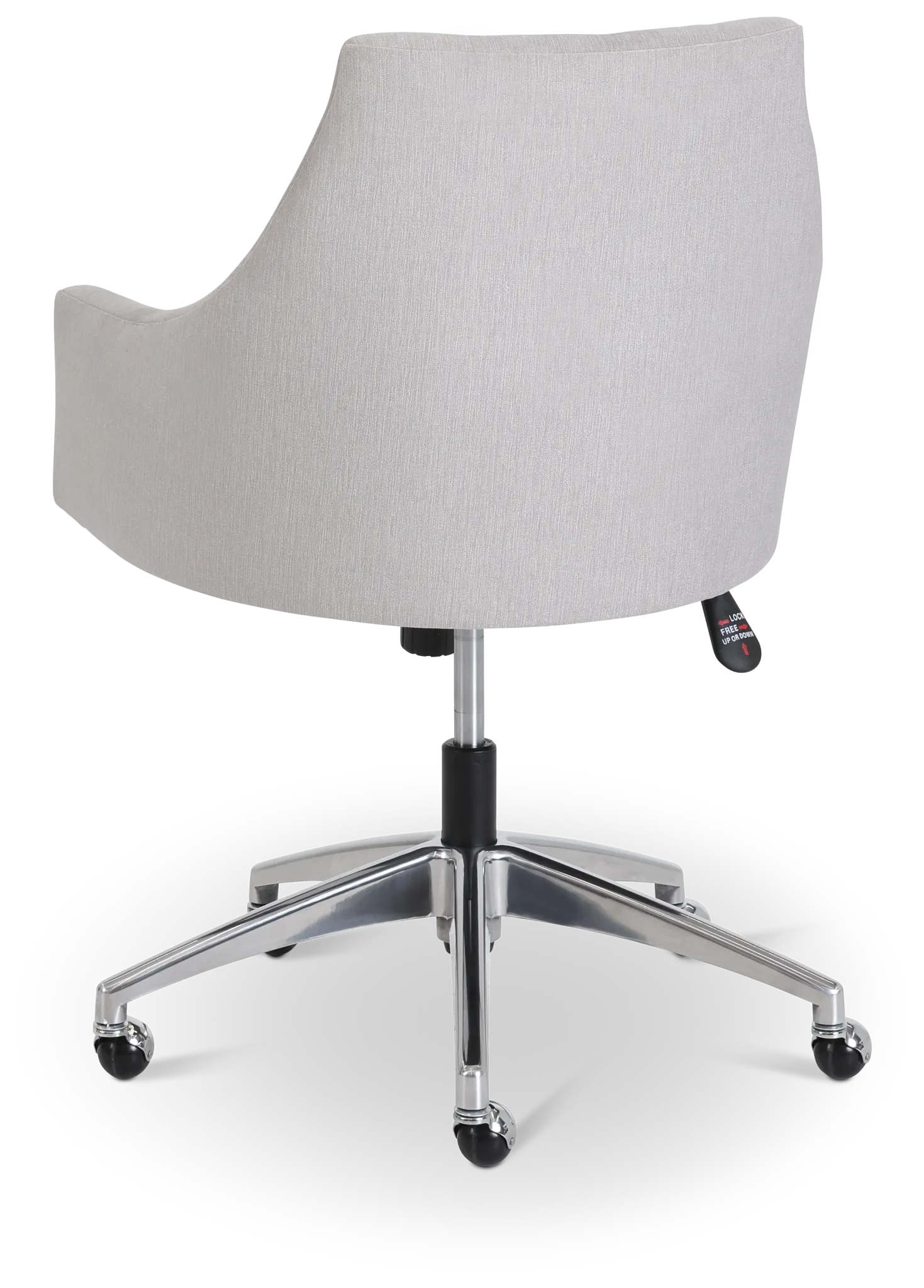 Newport Gray Metal Upholstered Desk Chair