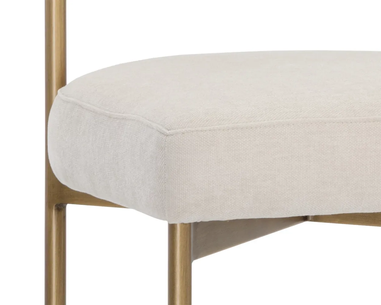 Mabel Ivory 24" Upholstered Barstool