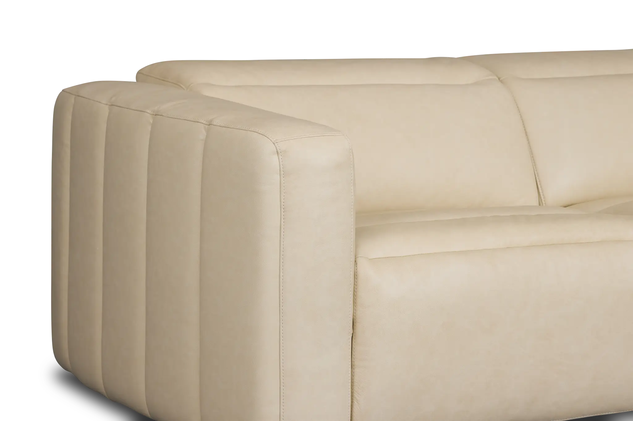Jace Ivory Lthr/vinyl Right Chaise Power Reclining Sectional Jace Ivory Lthr/vinyl Right Chaise Power Reclining Sectional
