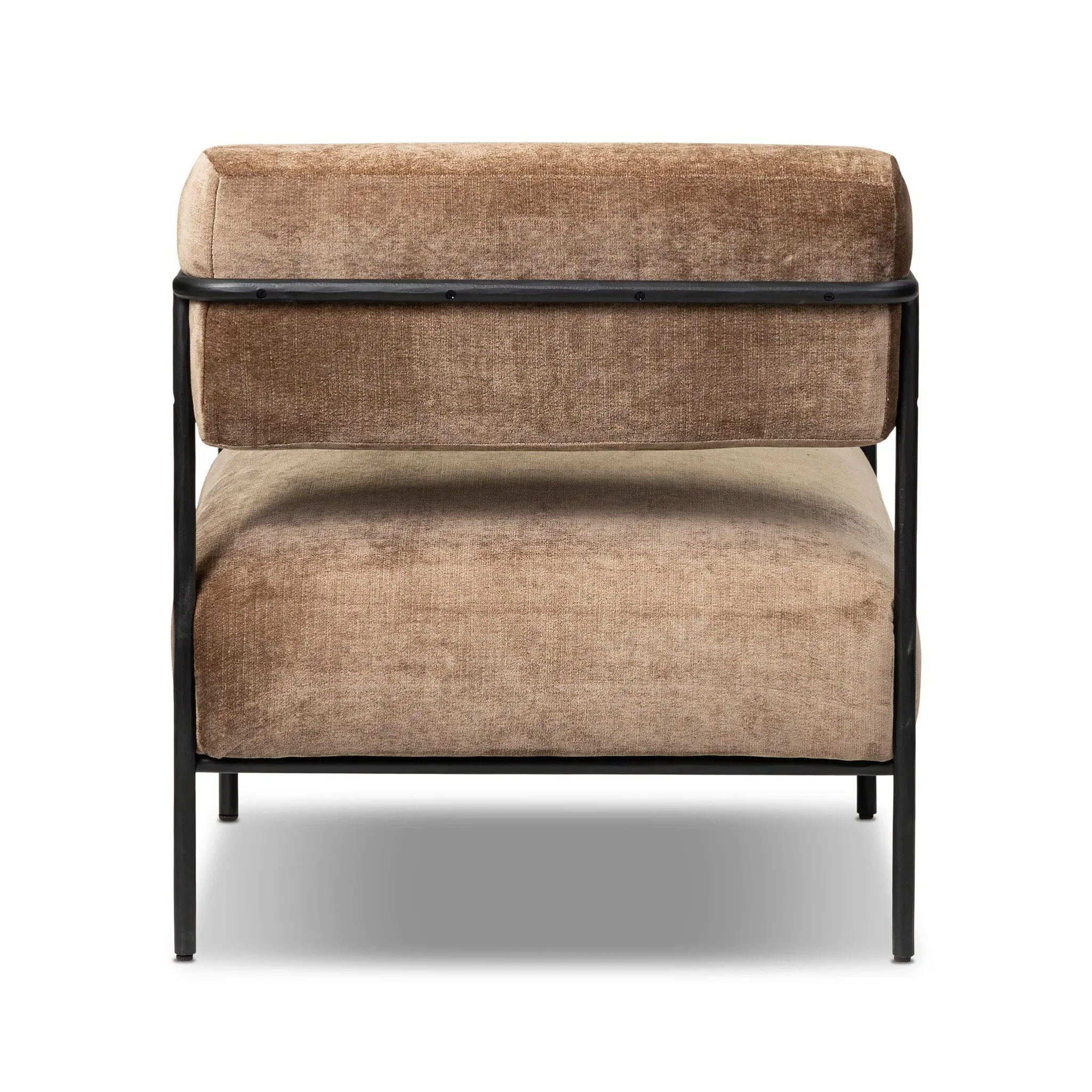 Four Hands Zoro Brown Velvet Accent Chair