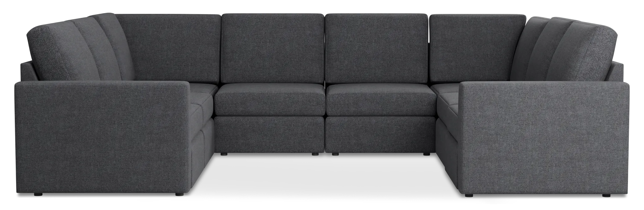 Citymod Dark Gray Fabric 8-piece Modular Sectional