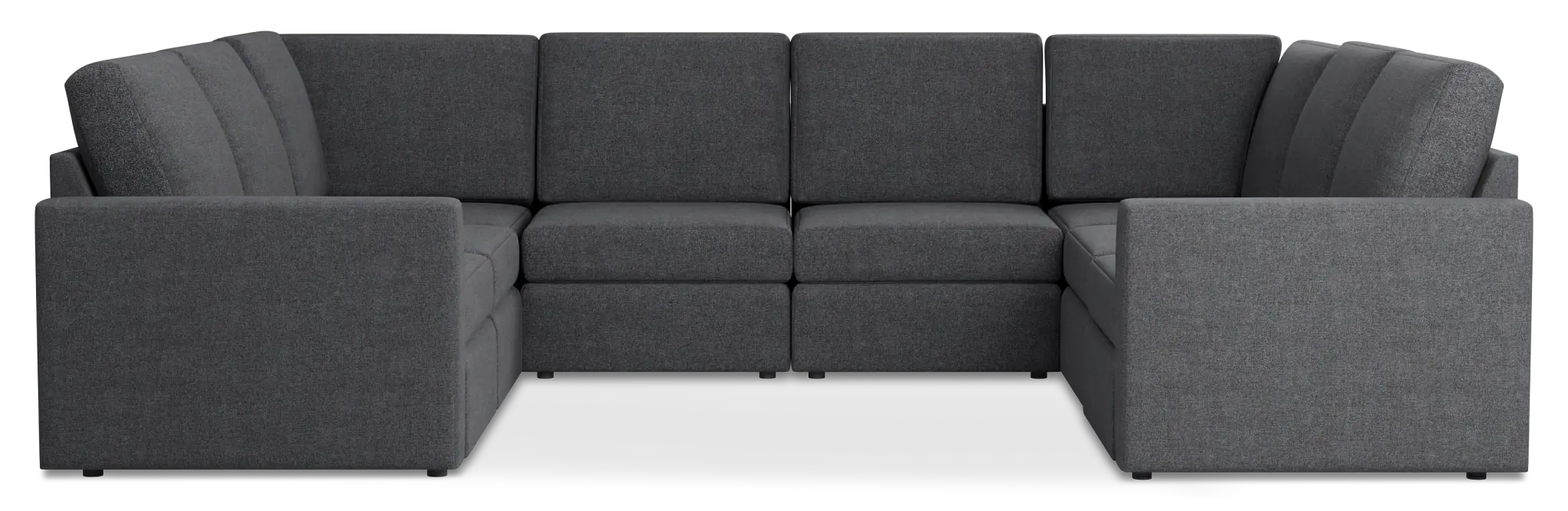 Citymod Dark Gray Fabric 8-piece Modular Sectional Citymod Dark Gray Fabric 8-piece Modular Sectional