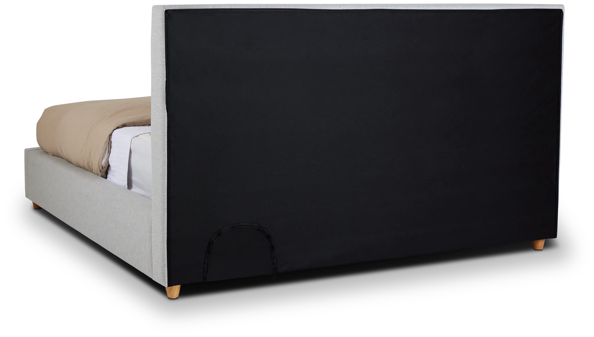 Chelsea Light Gray Uph Platform Bed