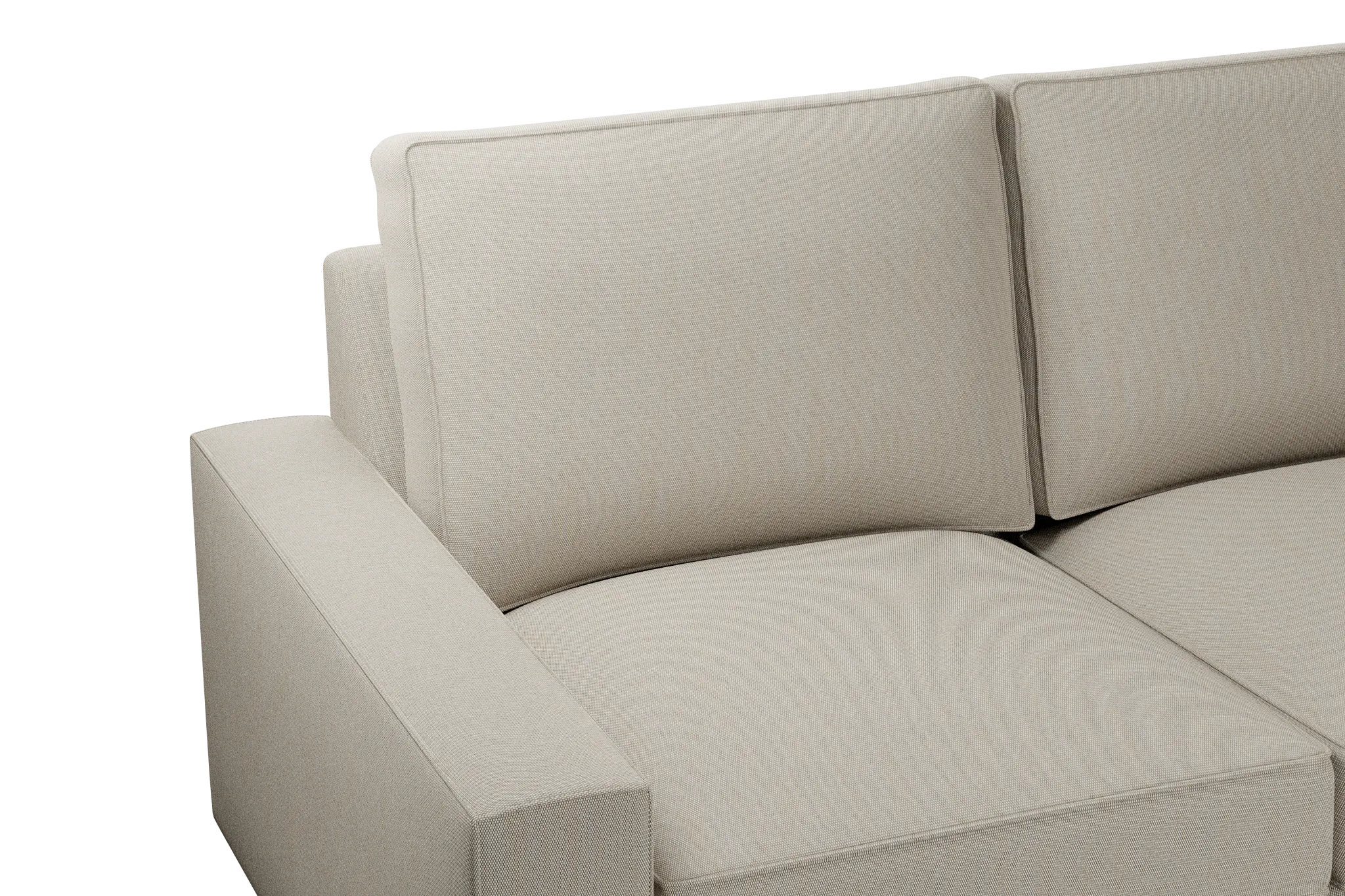 Edgewater Peyton Beige Small Two-arm Sectional