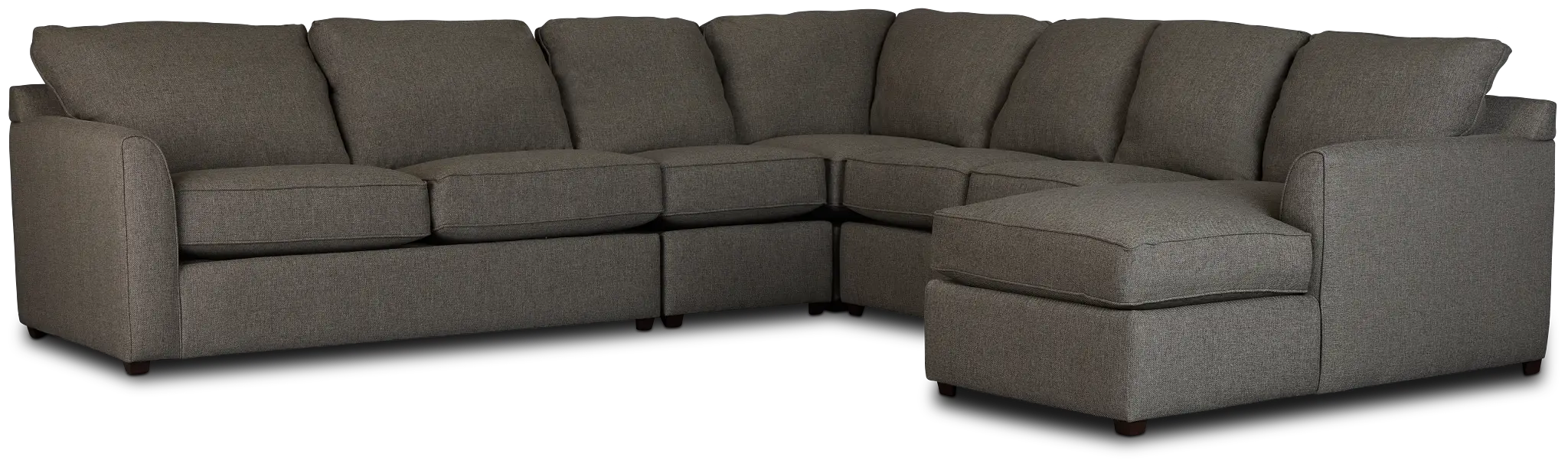 Asheville Brown Fabric Right Chaise Innerspring Sleeper Sectional Asheville Brown Fabric Right Chaise Innerspring Sleeper Sectional