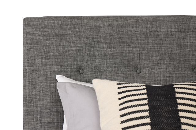 Flagler Gray Uph Panel Bed