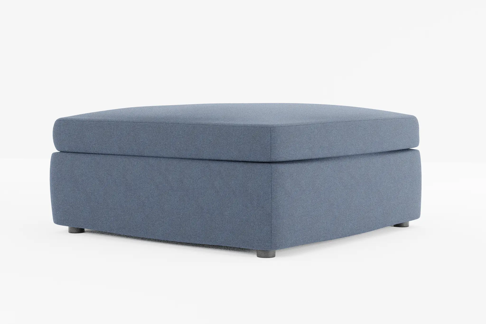 Destin Maguire Blue Fabric Cocktail Ottoman Destin Maguire Blue Fabric Cocktail Ottoman