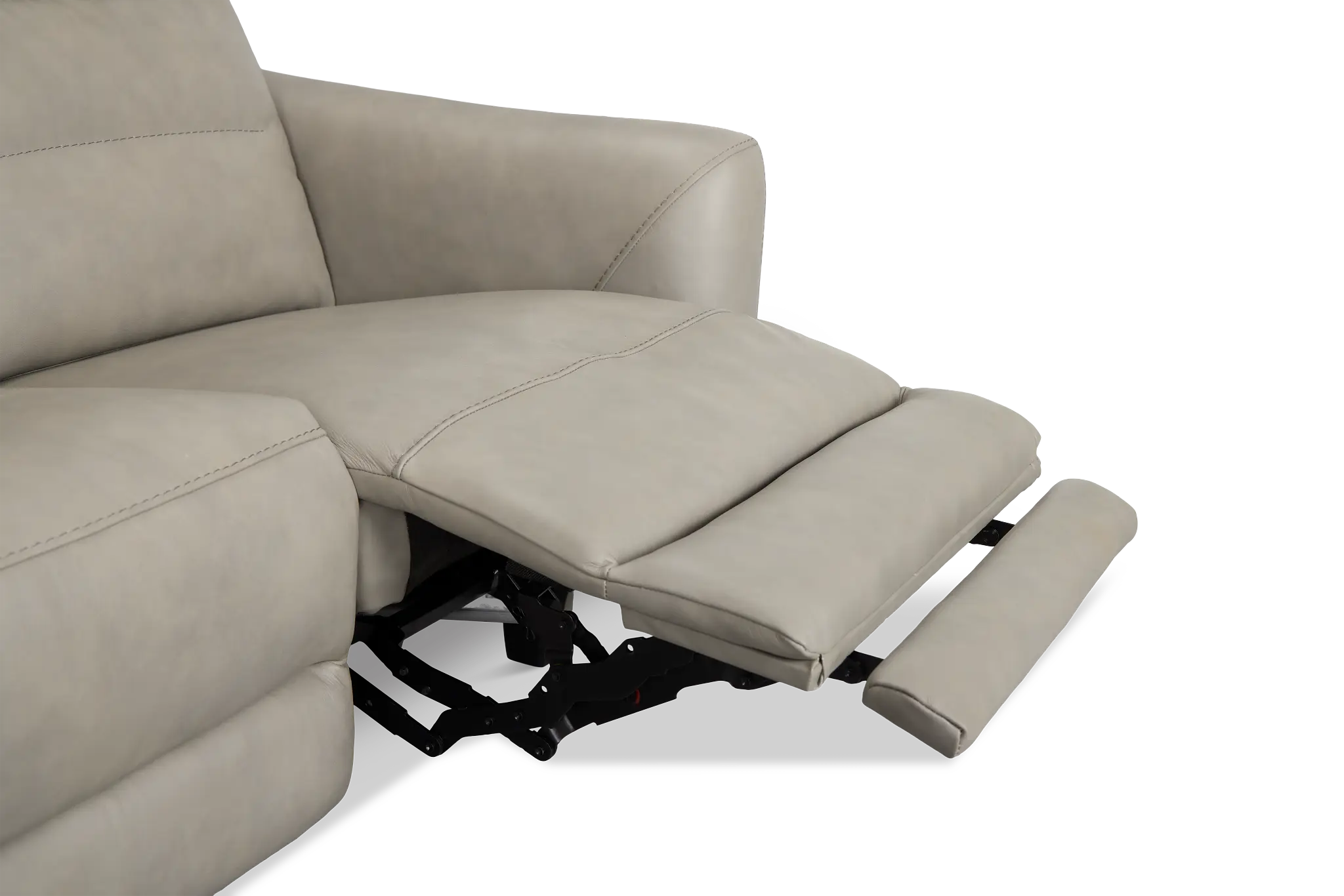Keaton Gray Lthr/vinyl Power Reclining Loveseat W/ Power Headrest Keaton Gray Lthr/vinyl Power Reclining Loveseat W/ Power Headrest
