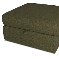 Citymod Green Fabric Storage Ottoman