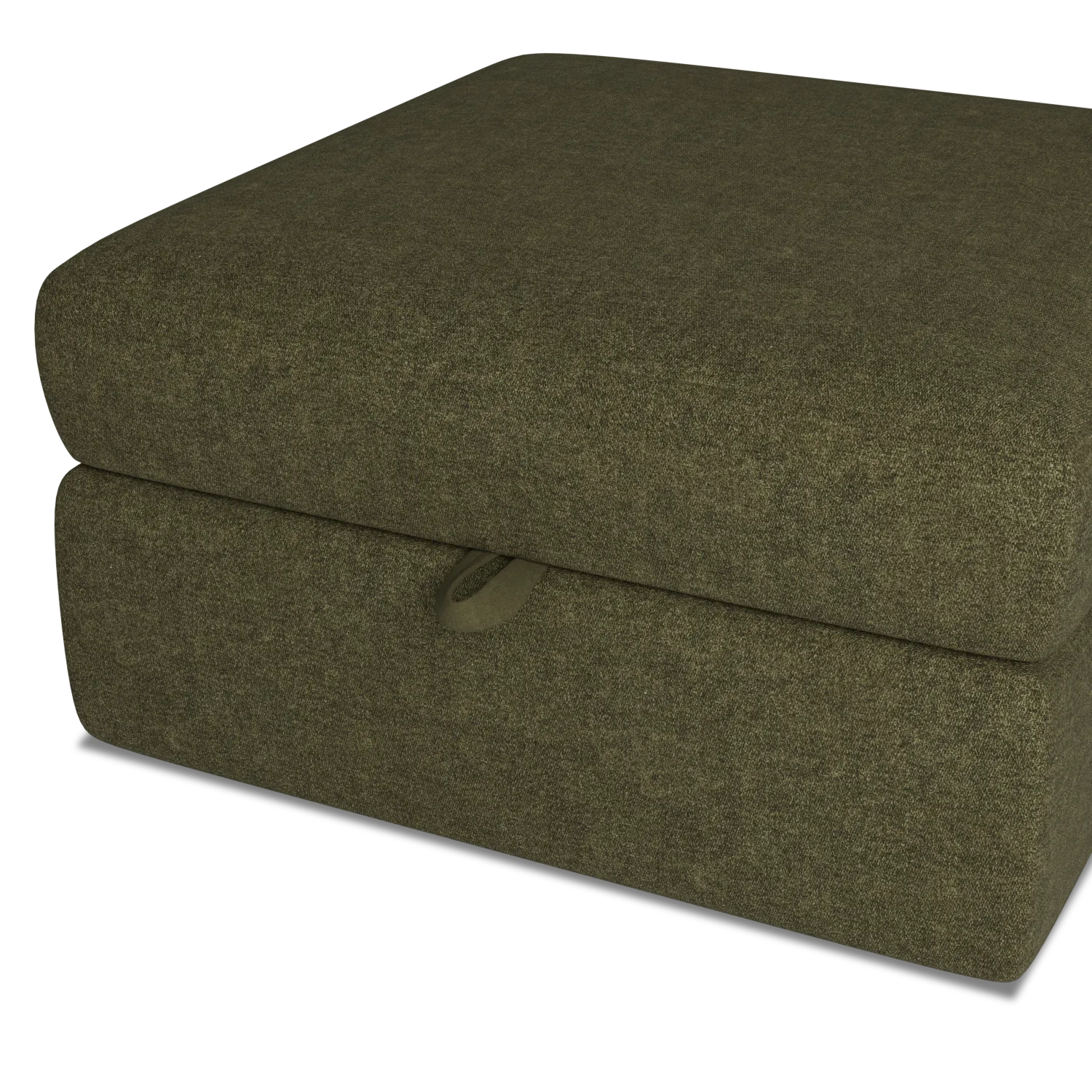 Citymod Green Fabric Storage Ottoman